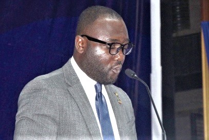 Yaw Amoateng Afriyie, Deputy Chief  Executive Officer, GIPC, delivering his speech. Picture: ESTHER ADJORKOR ADJEI